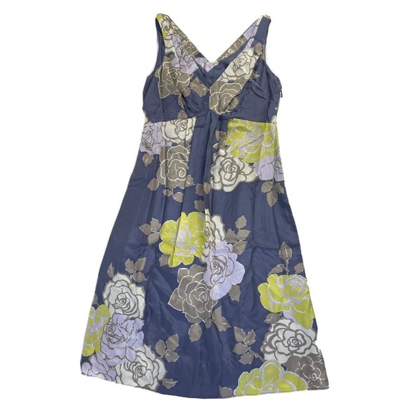 BODEN Floral Empire Long Sleeve Cotton Shirtdress
